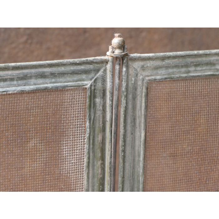 Napoleon III Fireplace Screen made of Iron mesh, Iron 