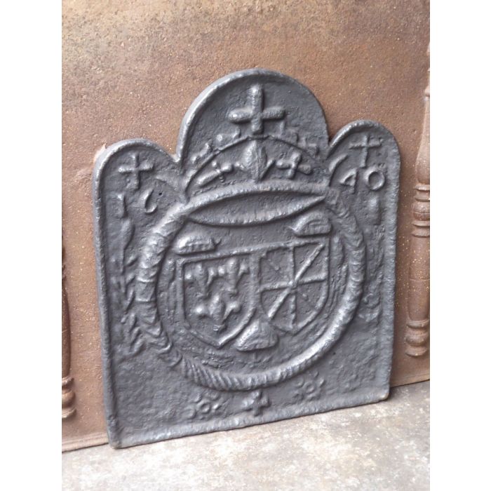 Arms of France and Navarre Fireback made of Cast iron 