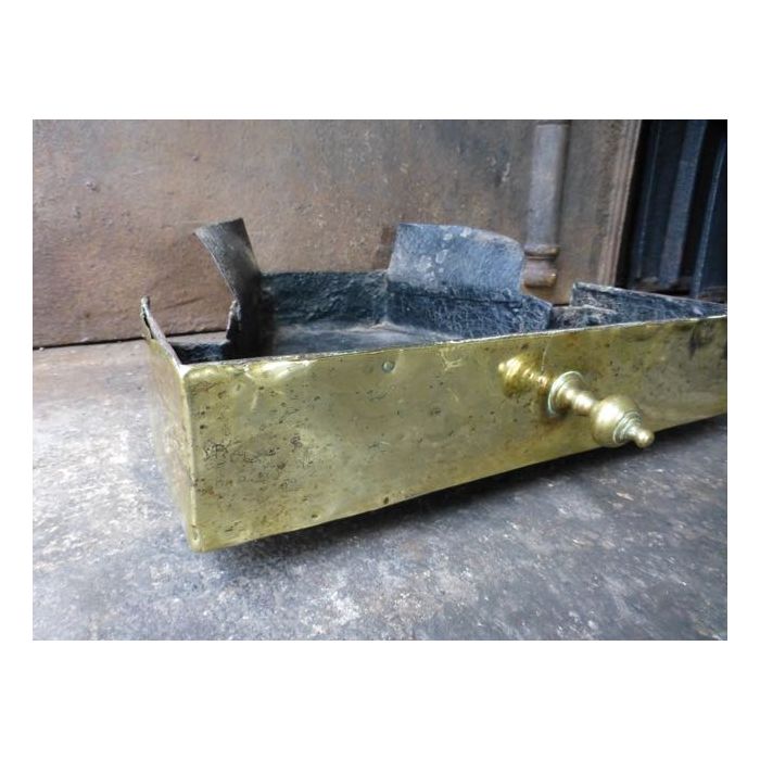 Fireplace ash tray made of Wrought iron, Brass 