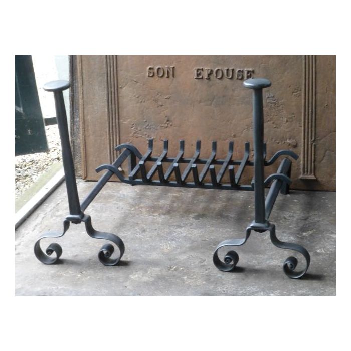 Louis XV Style Andiron made of Wrought iron 