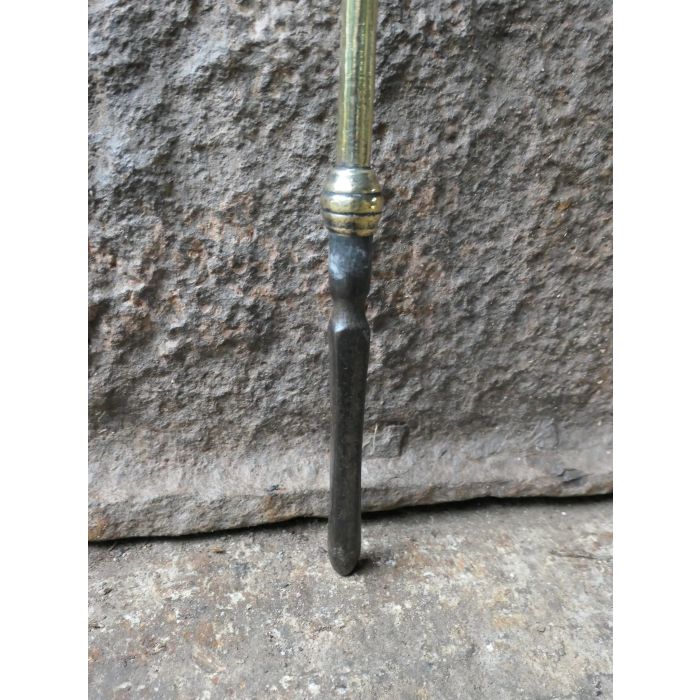 Polished Brass Fire Poker made of Wrought iron, Polished brass 