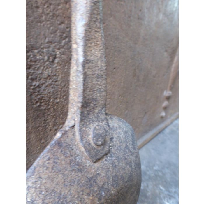 17th c Fireplace Shovel made of Wrought iron 