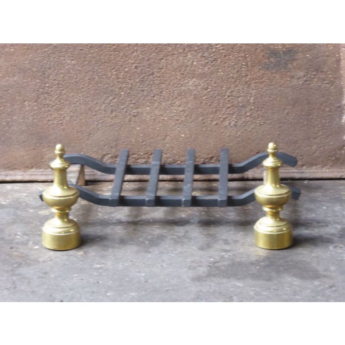 Brass Andirons Fireplace made of Cast iron, Brass 