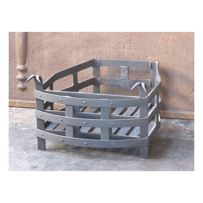 English Fireplace Basket made of Wrought iron 