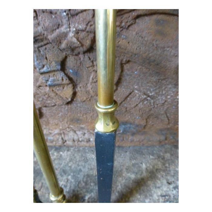 Brass Fireplace Tool Set made of Wrought iron, Brass 