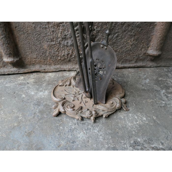 Victorian Fireplace Tool Set made of Cast iron, Wrought iron 