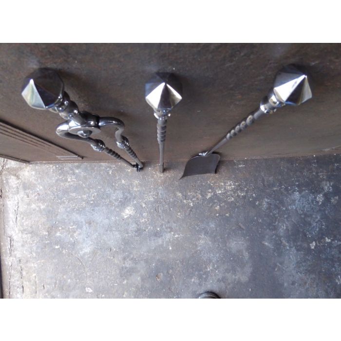 Polished Steel Fire Irons made of Polished steel 