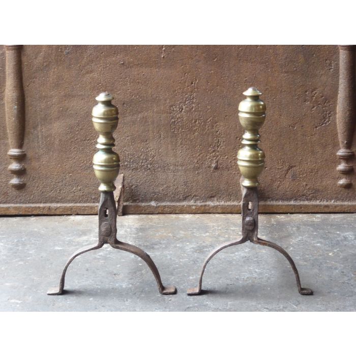 Louis XIII Andirons | Landiers made of Wrought iron, Bronze 