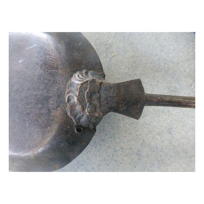 Victorian Fire Shovel made of Wrought iron, Brass 
