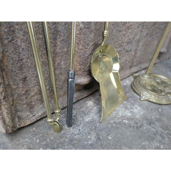 Art Nouveau Fire Tools made of Brass 