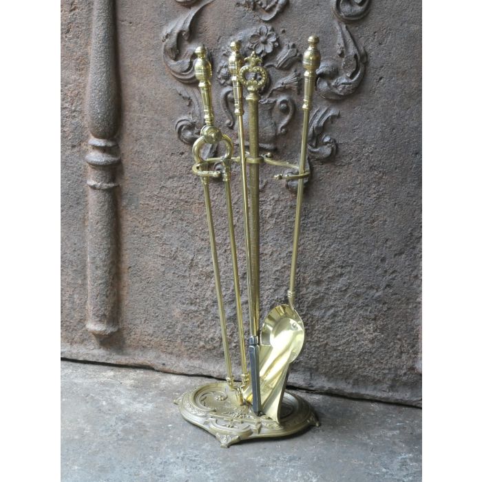 Art Nouveau Fire Tools made of Brass 