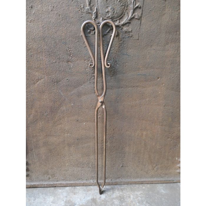 French Fireplace Tongs made of Wrought iron 