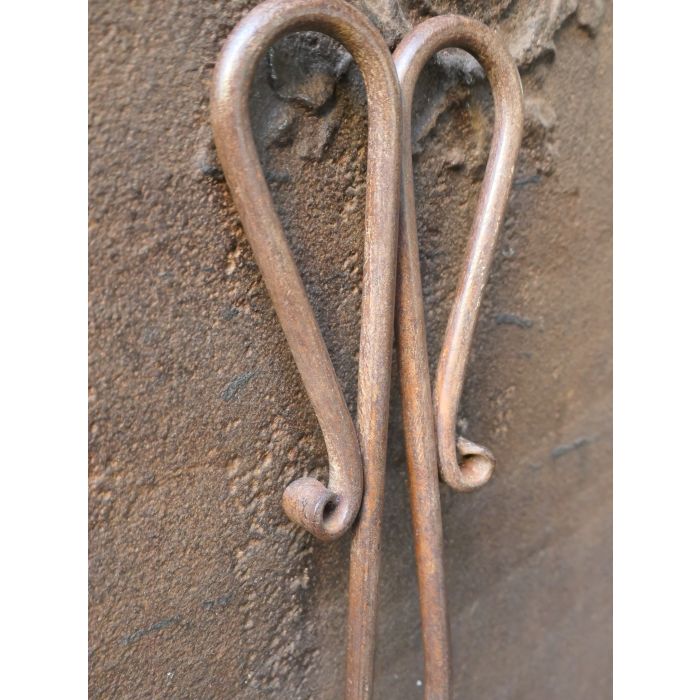 French Fireplace Tongs made of Wrought iron 