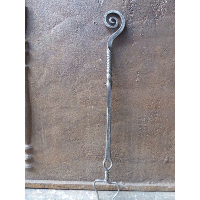 17th c Toasting Fork made of Polished steel 