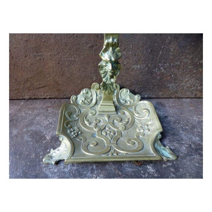 French Fireplace Tools made of Brass 