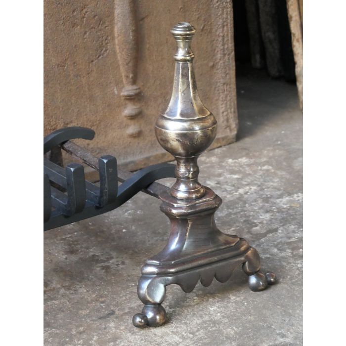 French Fire Basket made of Wrought iron, Bronze 