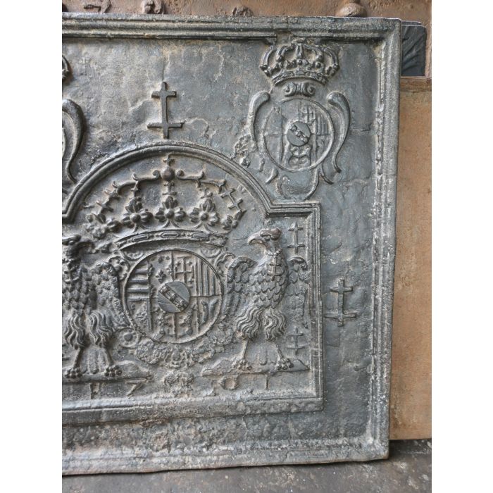 Arms of Lorraine Fireback made of Cast iron 