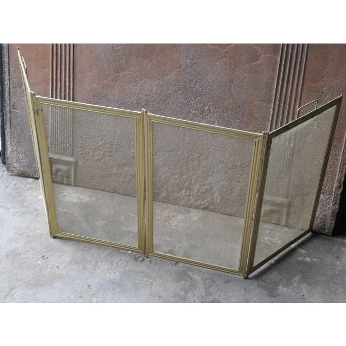 French Fireplace Screen made of Iron mesh, Iron 