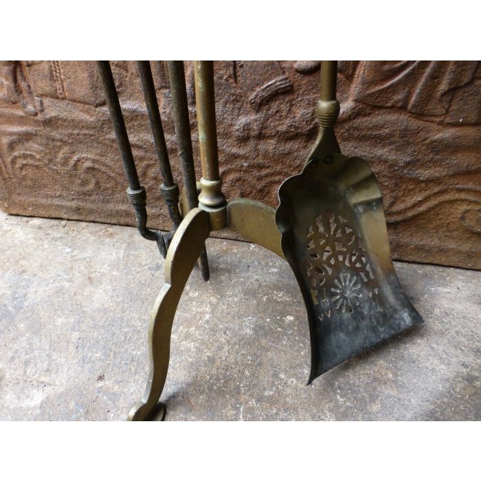 Dutch Fireplace Tools made of Brass 