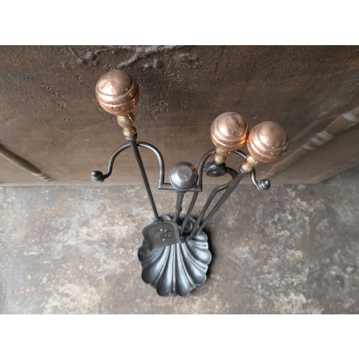 Victorian Companion Set made of Cast iron, Wrought iron, Copper 