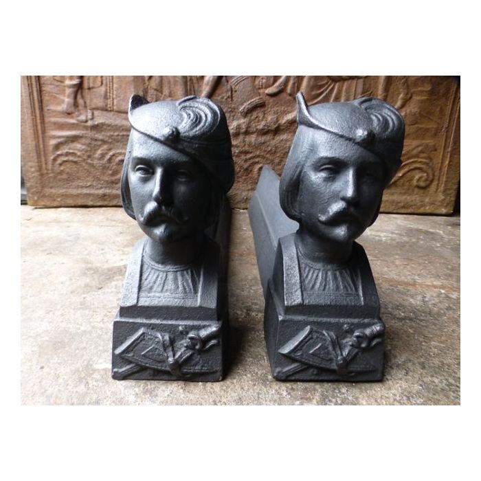 D'Artagnan Andirons made of Cast iron 