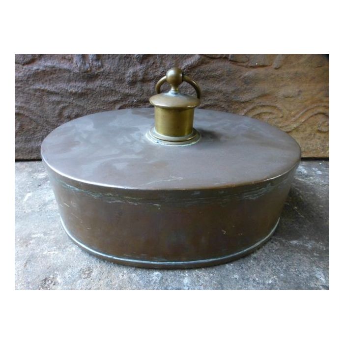 Antique Hot Water Bottle | Bed Pan made of Brass, Copper 
