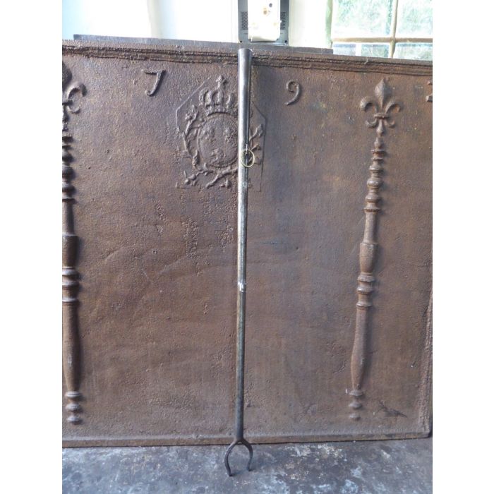 Large Blow Poker made of Wrought iron, Brass 