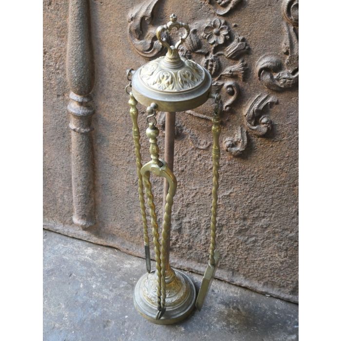 Antique Dutch Fire Tools made of Brass 