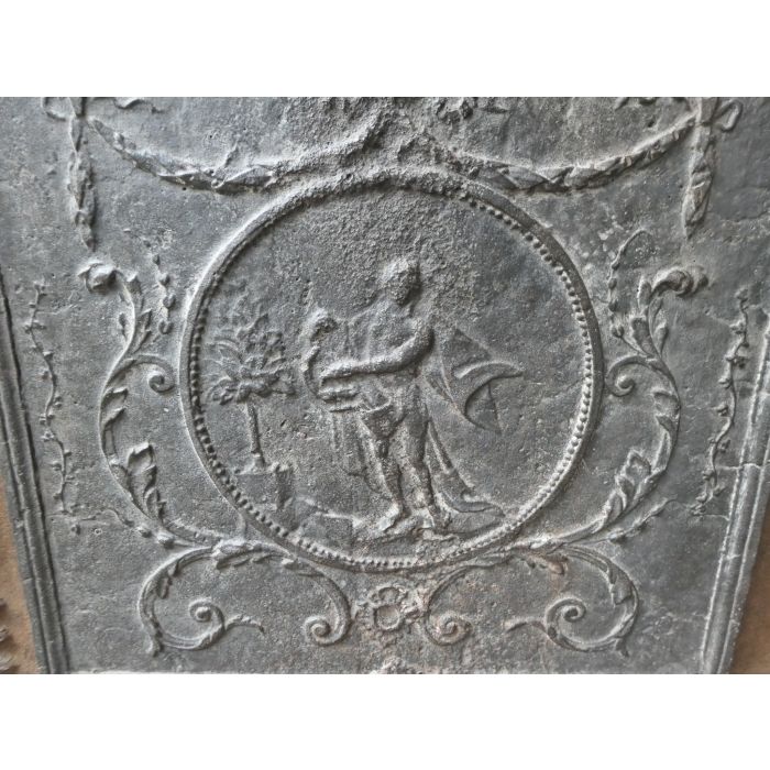 Apollo with Lyre Fireback made of Cast iron 