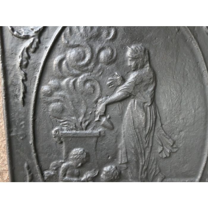 Allegory of Love Fireback made of Cast iron 