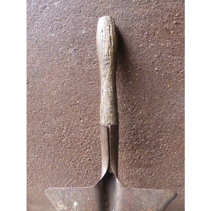 English Fire Shovel made of Wrought iron, Wood 