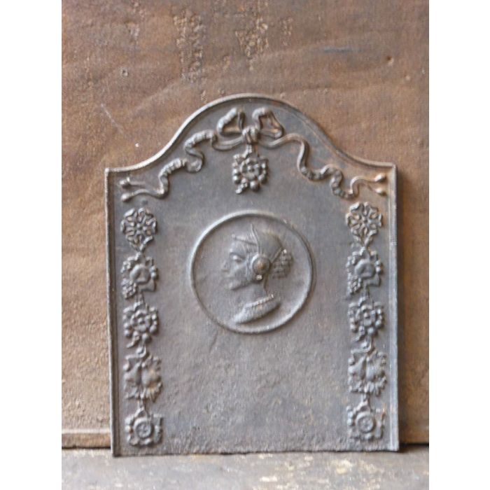 Woman Fireback made of Cast iron 