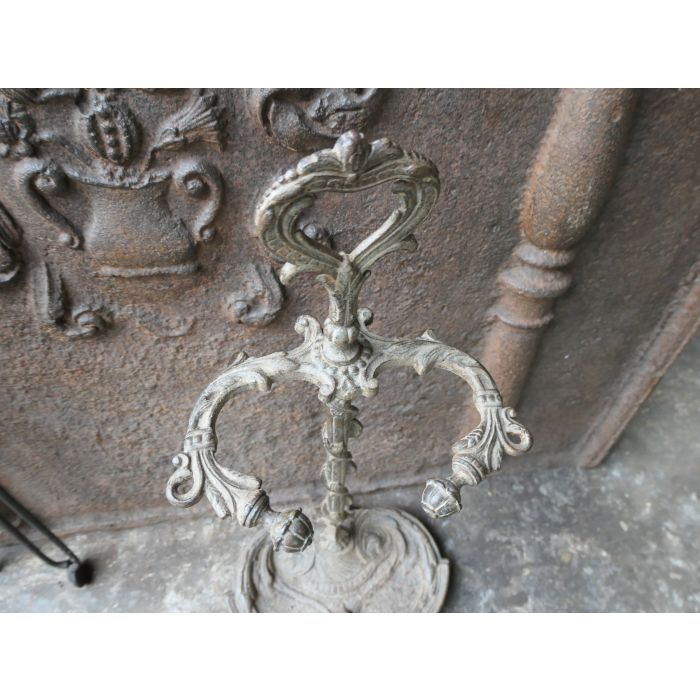 Georgian Fireplace Set made of Wrought iron, Brass 