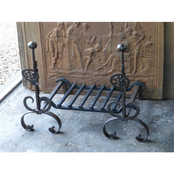 Napoleon III Fire Dogs made of Wrought iron 