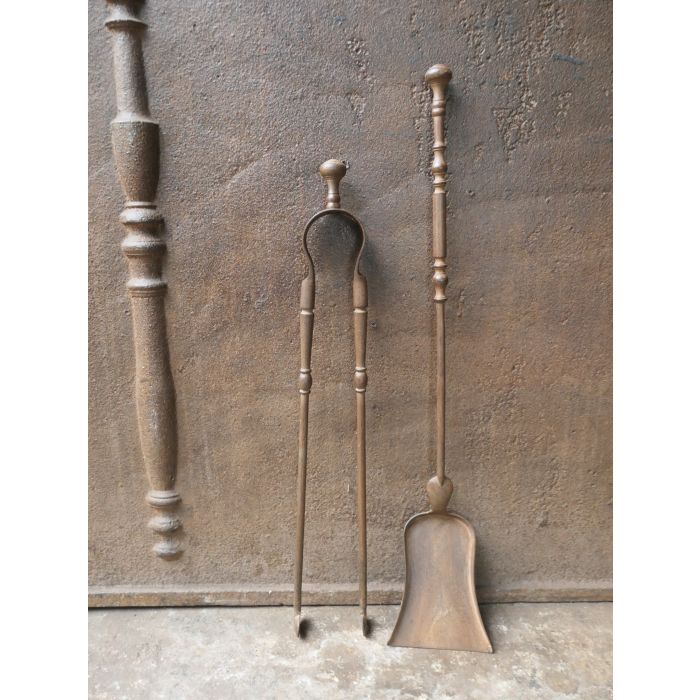 Napoleon III Fireplace Tools made of Wrought iron 