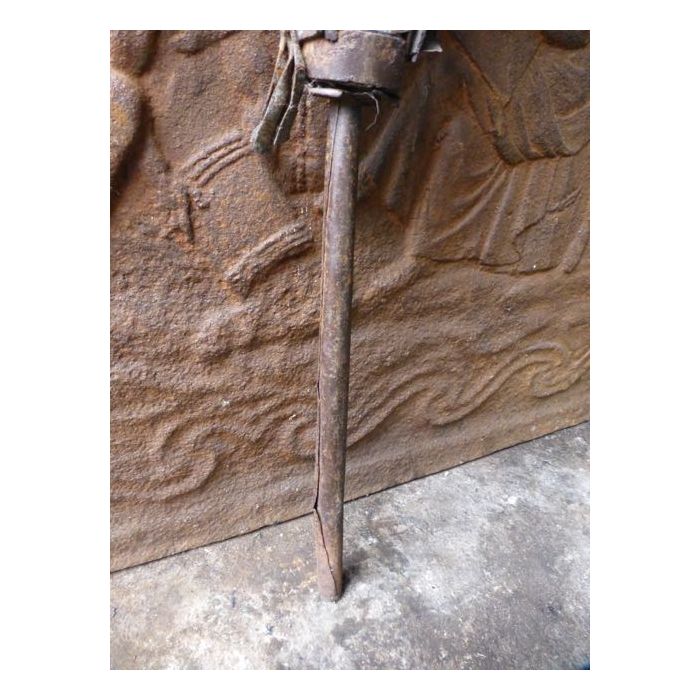 Antique Fire Bellow made of Wrought iron, Wood 