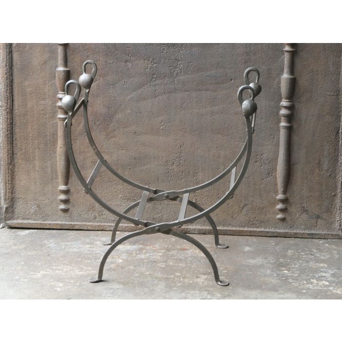 Antique Log Holder made of Wrought iron 