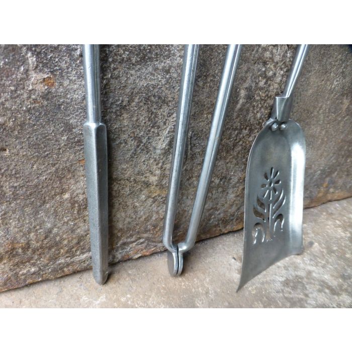 Polished Steel Fire Irons made of Polished steel 