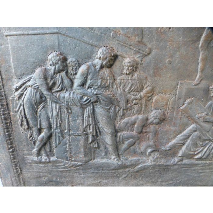 Allegory of Trade Fireback made of Cast iron 