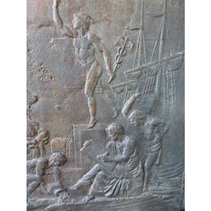 Allegory of Trade Fireback made of Cast iron 