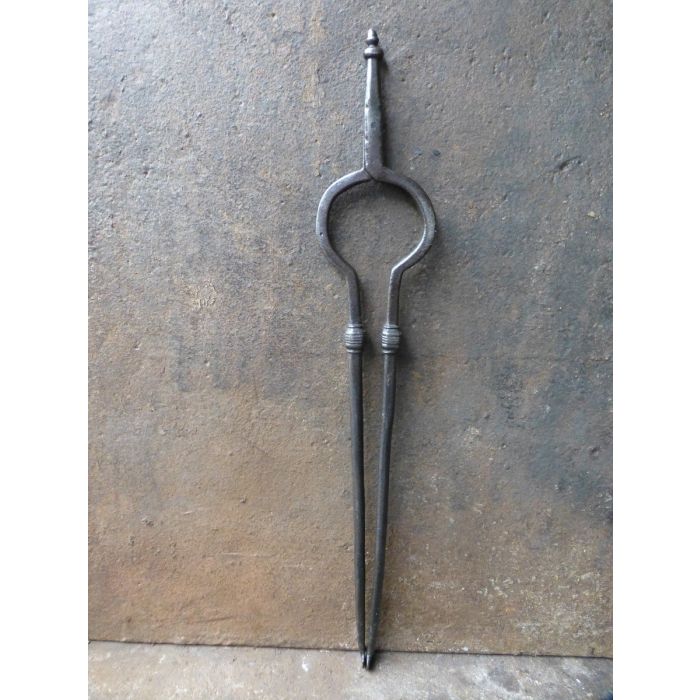 Gothic Fireplace Tongs made of Wrought iron 