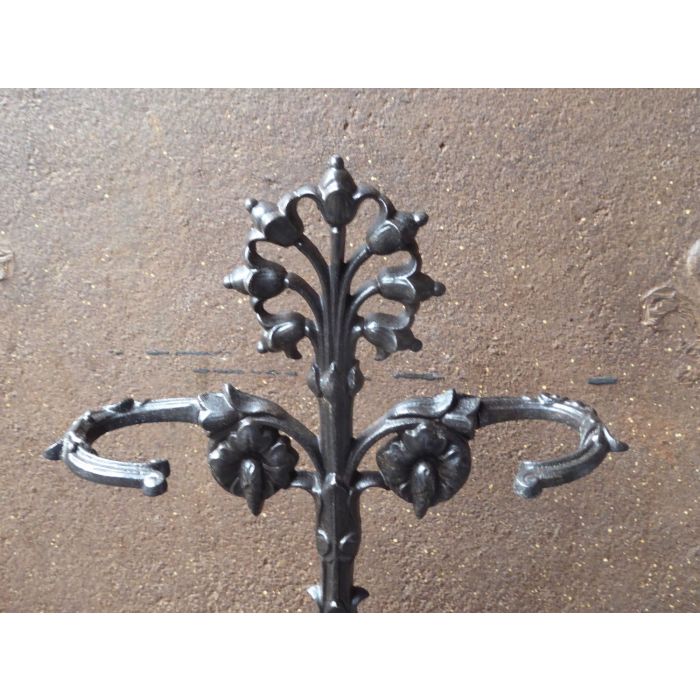 Art Nouveau Stand Fire Tools made of Cast iron 