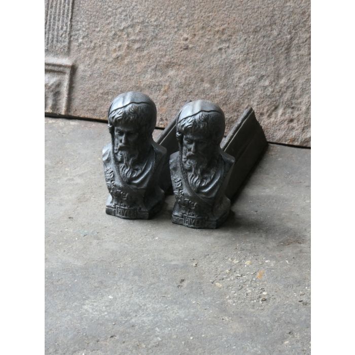 Napoleon III Fire Dogs made of Cast iron 