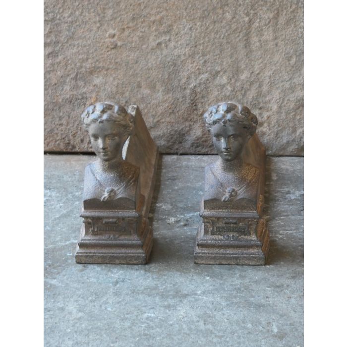 The Spring Firedogs made of Cast iron 
