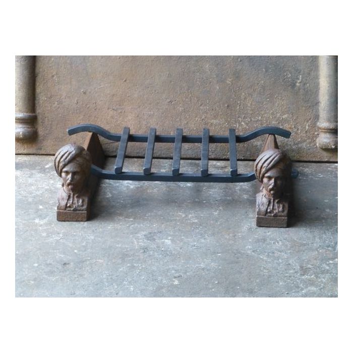 Turban Andirons made of Cast iron 