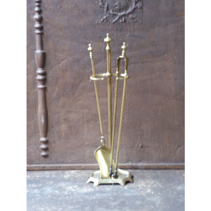 Napoleon III Fireplace Tools made of Polished brass 