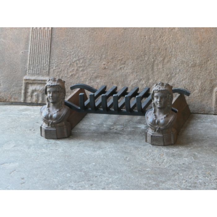 The Water Andirons made of Cast iron 
