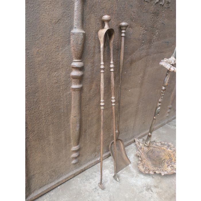 Napoleon III Fireplace Tools made of Cast iron, Wrought iron 