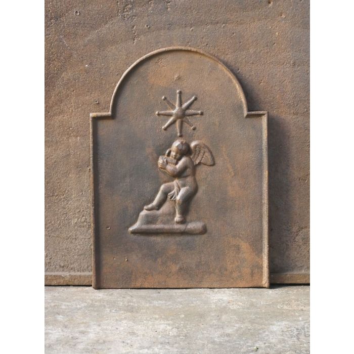 Cupid Fireplace Back Plate made of Cast iron 