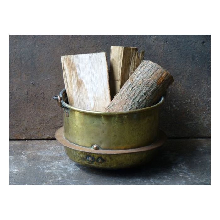 Brass Firewood Holder made of Wrought iron, Brass, Copper 
